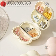 KENTON Pill Storage Box, 7 Grids Weekly Pill Case, Mini Dispensing Plastic Sealed Medicine Box Travel