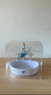 水務署迷你洗手盆造型文具盤連藍色萬字夾
