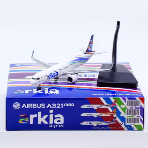XX4451 Alloy Collectible Plane Gift JC Wings 1:400 Arkia Airlines Airbus A321neo Diecast Aircraft Je
