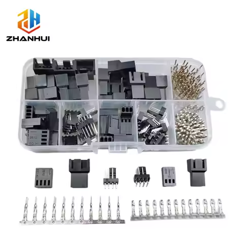 KF2510 KF2540 3+1P 4pin 2.54mm Pitch Male Female Housing Connector Kit with Metal Terminal Pins for 