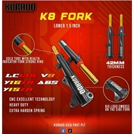 KURADO K8 STD LOWER 1.5 INCI FRONT FORK ASSY GOLD TUBE LIMITED EDITION BIG BODY Y15ZR LC135 Y16ZR Y1