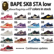 Sales BAPE Sk8 STA low fashion style UA sneakers BAPE STA lowcut mens womens casual shoes board shoe