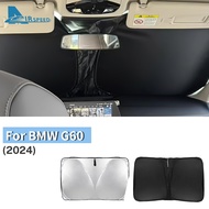For BMW 5 Series 525i G60 2024 2025 Car Front Windshield Sun Shade Covers Visors Foldable SunShade W