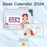 2024 Aesthetic Desk Calendar/Spiral Sitting Calendar/2024 Aesthetic Desk Calendar. Scandi Calendar Decoration/Desk Calendar 2024 | Sitting Calendar 2024 | Aesthetic Calendar/Planner Calendar - 2023/2024 - A5 - Desk Calendar - 12 Sheets+Cover