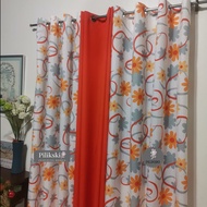 CA55Y - Divinia Orange Mid Sold Per Pc Or 3in1 Set Ring Curtain ( 5 ft - 152 cm To 7 ft - 213 cm )