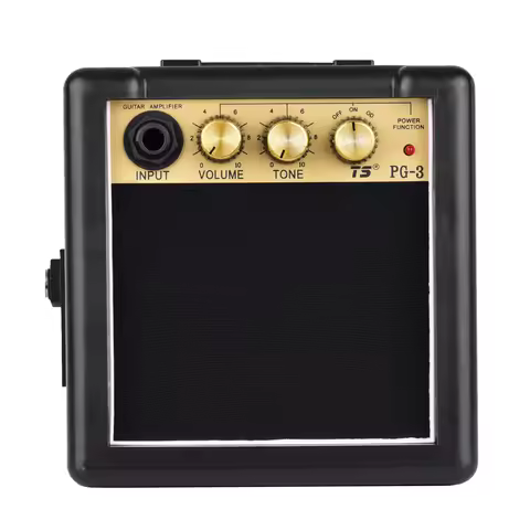 Electric Guitar Amplifier PG-3 3W with Volume Tone Control, 3" 4ohm or 8ohm Speaker, Input Headphone
