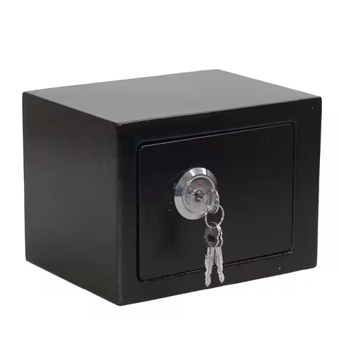 Professional And Durable Strong Jewelry Home Hotel Lock Keypad Black Safety Security Box Depository 