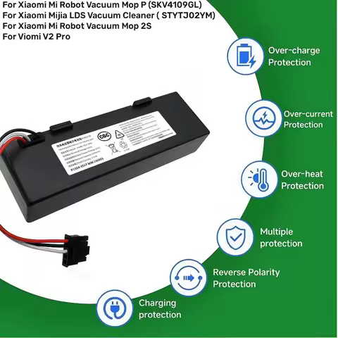 18650 4S1P Li-ion Battery 14.4V 3500mAh STYTJ02YM for Xiaomi Mijia Robot Vacuum-Mop 2S/Mop P.