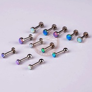 [New Product Special Offer] Opal Stone Opal Jewelry High-Grade Opal Fire Color Opal Titanium Steel O