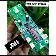 Pre amp stereo buffer dobel layer/Penambah Gain input