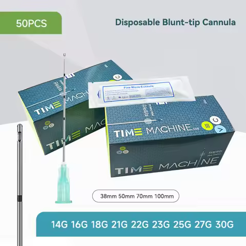 Disposable Blunt Tip Cannula 14g 16g 18g 22g 23g 27g 30g 38mm 50mm 70mm Micro Cannula 25g 50mm