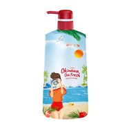Shokubutsu Shower Cream Shokubutsu Vacation Series Okinawa Sea Fresh 500 Ml. 2 Bottles
