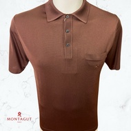 Montagut Men’s Renard Fil-Lumiere Short Sleeve Polo T-Shirt in Plain 100% Polyamide Made in Portugal