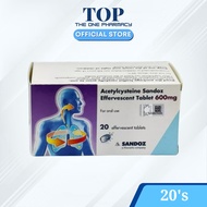Sandoz Acetylcysteine 600mg Tablets - 20's