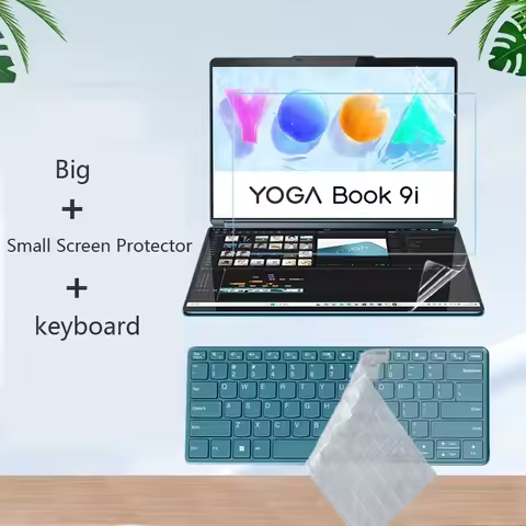 Anti Scratch Cover Screen + Small Screen + Keyboard Protector + For Lenovo YOGA Book 9i IRU8 13.3-in