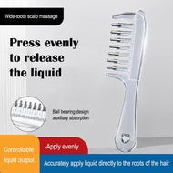 Crystal Liquid Dispensing Scalp Massage Comb For Hair Serum And Essential Oil Application Even W4E1