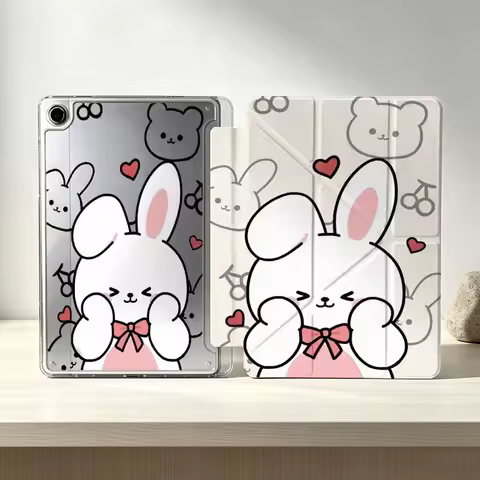 Cartoon Fun Rabbit Soft For Samsung Galaxy Tab S10 S9 S8 S7 S6 A11 A10 A9 FE Plus Lite Foldable 3Y T