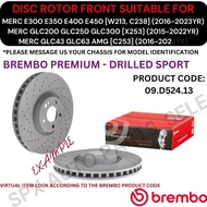 BREMBO DISC ROTOR (FRONT) FOR MERC GLC200 GLC300 GLC43 GLC63 [C253, X253] '15-23Y / E300-E450 [W213]
