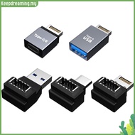 ✿ keepdreaming ✿  AU Type E to Type C/USB Adapter PC Motherboard USB3.0 Plug Converter Connector P