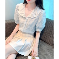 KEMEJA Imported women's shirt top with sailor collar T8635