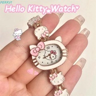 PERRY1 Kitty Wrist Watch, Cartoon Electronic KT Cat Quartz Watch, Personalized Waterproof Clock Anim