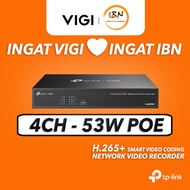 TP-Link 16MP VIGI NVR1004H-4P CCTV 4 Channel PoE NVR ( 4 saluran PoE rangkaian perakam Video CCTV) @