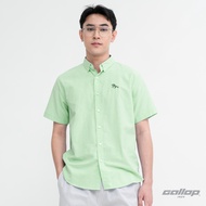GALLOP : OXFORD CASUAL SHIRT เสื้อเชิ๊ตแขนสั้น รุ่น GW9031 สี Bright Green - เขียว / ราคาปกติ 1490.-