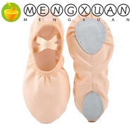 MENGXUAN Dance Shoes Kids For Adult Women Gymnastics Ballet Dance Latin Dance Yoga Training Canvas Leather Girls Shoes