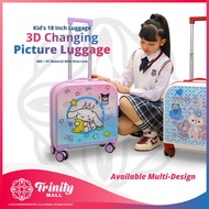 TRINITY 20 Inch ABS + PC 3D Changing Picture Kids Luggage Travel Bag With Password