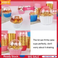 50 Pcs Plastic Lids Disposable Muffin Cupcake Cup Lids Cupcake Transparent Lid Cover Baking Supplies