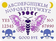 FINGERINSPIRE Ouija Board Stencil 8.3x11.7inch Reusable Answers Board Game Number 0-9 Alphabet A-Z S