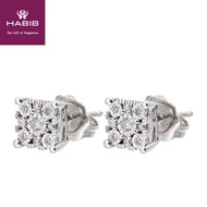 HABIB Square Illusion Diamond Earring