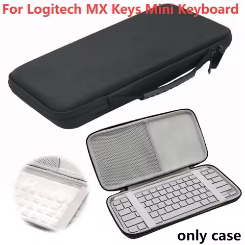 EVA Hard Case Travel Protective Carry Storage Bag Double Zipper for Logitech MX Mechanical Mini/MX M