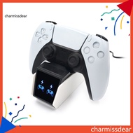 CHA Durable Charging Stand Controller Fast Dual Charger for PlayStation 5 Gamepad