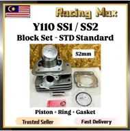 Yamaha Y110SS SS110 Y110 SS SS1 SS2 Standard Block Set 52MM - STD Cylinder Blok Kit Piston + Ring + 