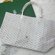 全新 代購 goyard size gm Saint Louis tote bag limited blue / white