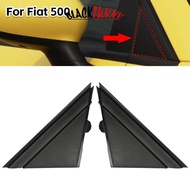 BLACKFUNNY 1Pc Car Door Mirror Triangle Plate Flag Cover Front Window A-pillar Triangle Cover For FI
