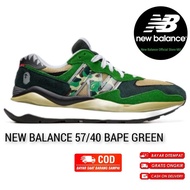 Sepatu Sneakers / Sepatu Pria NB New Balance 5740 Bape Green