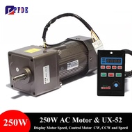 250W Speed Regulating Motor With Intelligent Digital Speed Controller, Displaying Real-time Speed & 