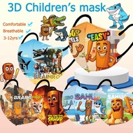 Wooden Stickman Children'S Mask TungTungTungSahur Italian Brainrot Mountain Sea Horny Creative Kid M