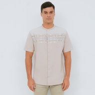 KEMEJA M231 Men's Shirt Shortkoko Cream 2503A