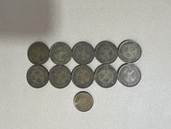 （63年10枚大壹毫）香港硬幣英女王伊利沙伯二世 1963年大一毫 Government of Hong Kong Coin Queen Elizabeth ll 1963 $0.1