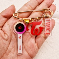 KPOP TWICE Lightstick Acrylic Brooch Pin Pendant Decor Ornament
