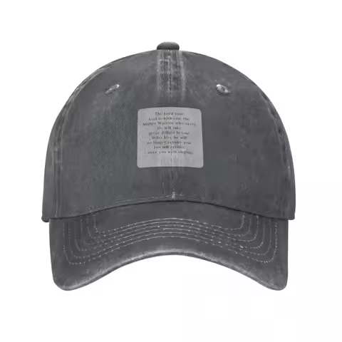 Zephaniah 3 17 Minimalist Square Bible Verse 3v17 Baseball Cap Fun Hats Anime Rave Tactical Cap Caps