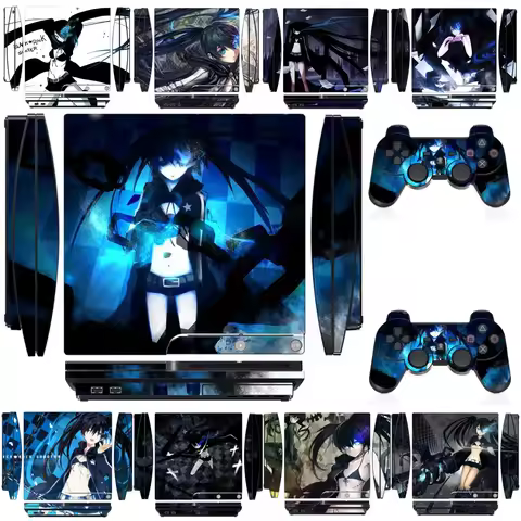 213 Vinyl Skin Sticker Protector for Sony PS3 Slim PlayStation 3 Slim and 2 controller skins Sticker