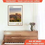 Wall paintings, Oil Paint, Athens Wall Art, Athens Poster, Athens Photo, Athens Wall Decor, Greece P