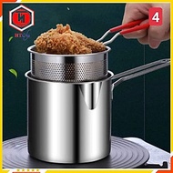 Nồi Chiên Ngập Dầu, Nồi Chiên Mini Siêu Tiết Kiệm Dầu Inox Sus304 Phù Hợp Với Bếp Điện, Từ, Gas, Tặn
