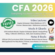 2025 to 2026 CFA Level 1 Complete Study Pack | Schweser, IFT, UWorld & Wiley QBanks, Official Curric