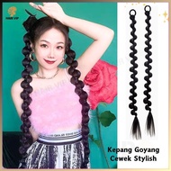 HIL-0537 Women's Wig/ Trendy Puangl Hair/ 50cm Anti-Tangle Fake Wig Eid Model - 10 Seconds Hair Exte