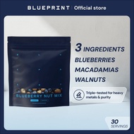 Blueberry Nut Mix - Macadamia Walnuts, No Added Sugar, 170mg Polyphenols, 30 Servings - Blueprint Br